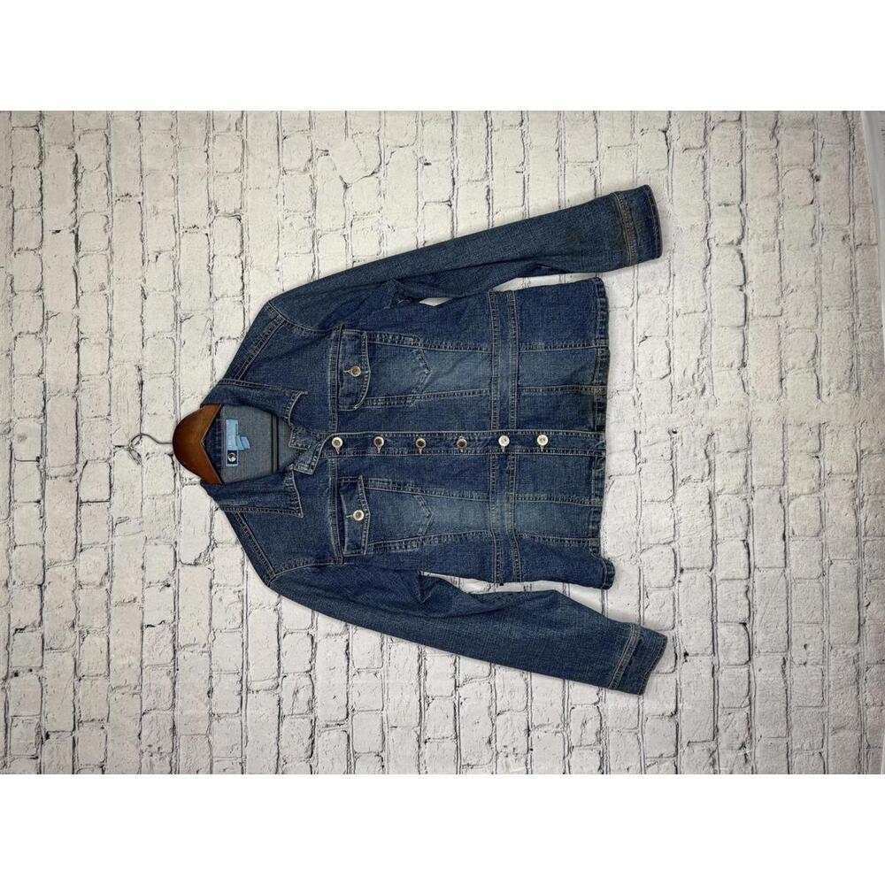 Duck Head Women's Petite Stretch Denim Jacket Size L